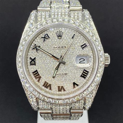 Rolex datejust iced out 41mm